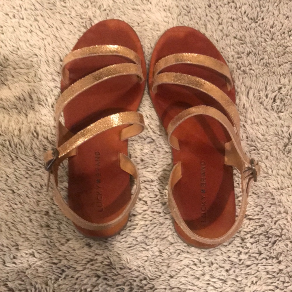 Gold sandals